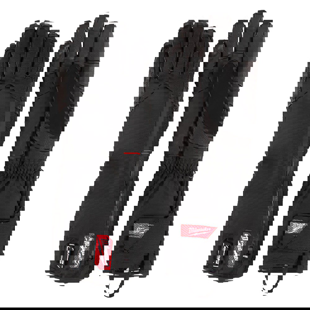 Gloves: Size XL, Polyester-Lined, Leather & Polyester